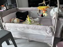 优乐博（ULOP）婴儿床可折叠可移动0-3岁宝宝床多功能婴儿床可升降婴儿拼接床 尿布台婴儿床二合一摇篮摇摇床 一键折叠床豪华款 婴儿用品实用新生儿见面礼物便携折叠婴儿床 实拍图