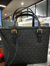 MICHAEL KORS【七夕礼物】MK女包JET SET TRAVEL托特菜篮子 迷你黑色/金色 实拍图