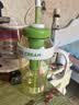 【京东物流】水杯冰霸吸管杯高颜值学生茶水分离大容量杯子 肚肚杯1个-浅绿色 实拍图