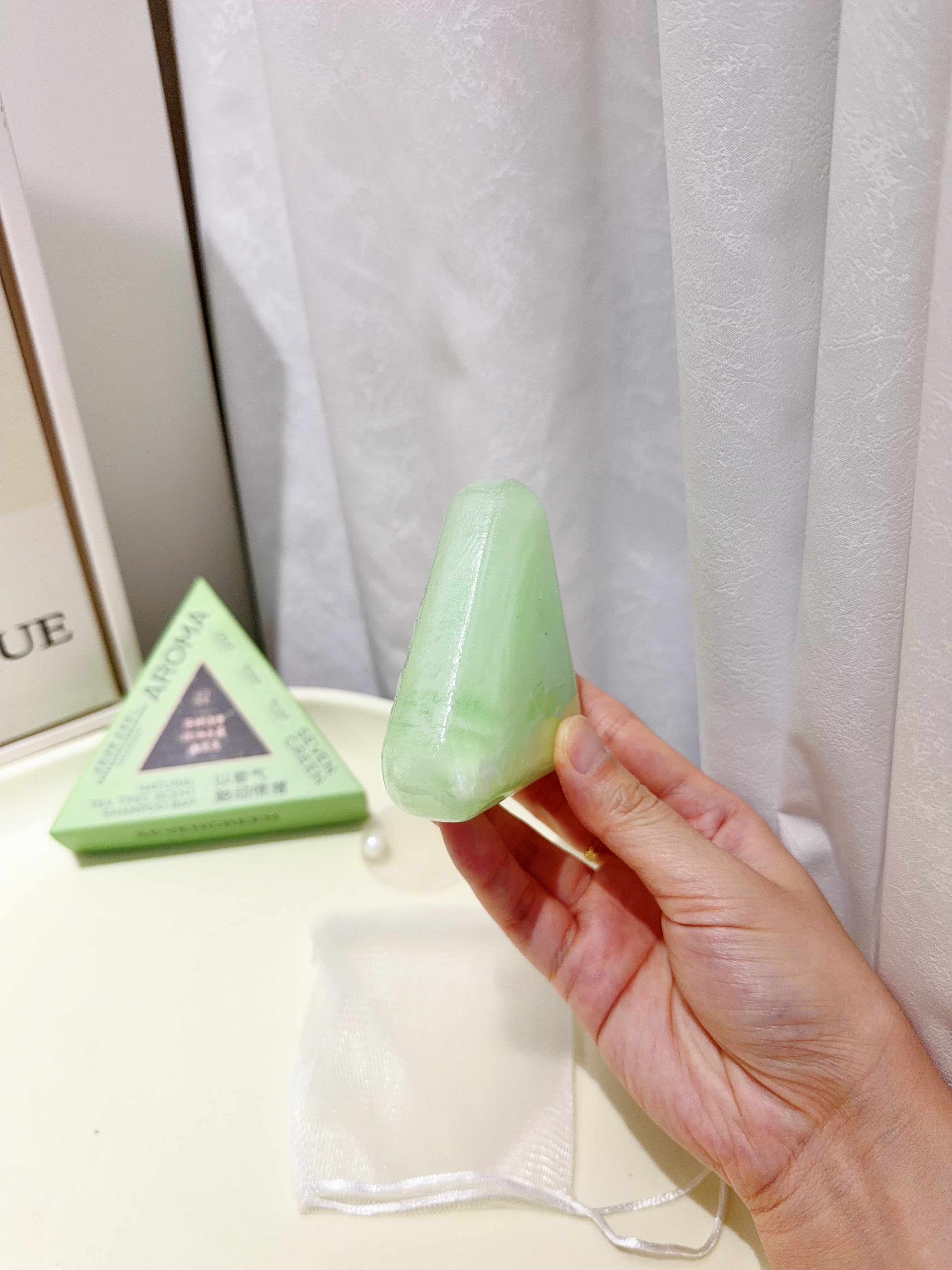 七绿茶树精油控油去屑止痒洗发皂植物洗头男女士专用留香护发洗头皂 实拍图