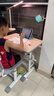 得力（deli）KF503-L儿童学习桌椅 学校课桌椅学生家用写字桌作业椅可升降(灰) 实拍图