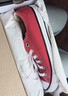 匡威（Converse）All Star夏季经典帆布男女低帮休闲运动鞋黑色1Z635 101007/红色 37.5 实拍图