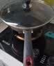 炊大皇（COOKER KING） 不粘锅平底炒锅家用炒菜锅煎锅电磁炉燃气灶通用炒菜锅 咖啡色不粘炒锅 32cm 实拍图