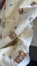 童颜新生婴儿包单产房夹棉襁褓裹布包巾包被宝宝睡袋抱被 2条装 实拍图