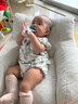 优衡 儿童沙发婴幼儿可爱舒适小沙发宝宝家用懒人沙发儿童座椅LRY-24 米白色【真·升级 TPU棉】可拆洗 实拍图