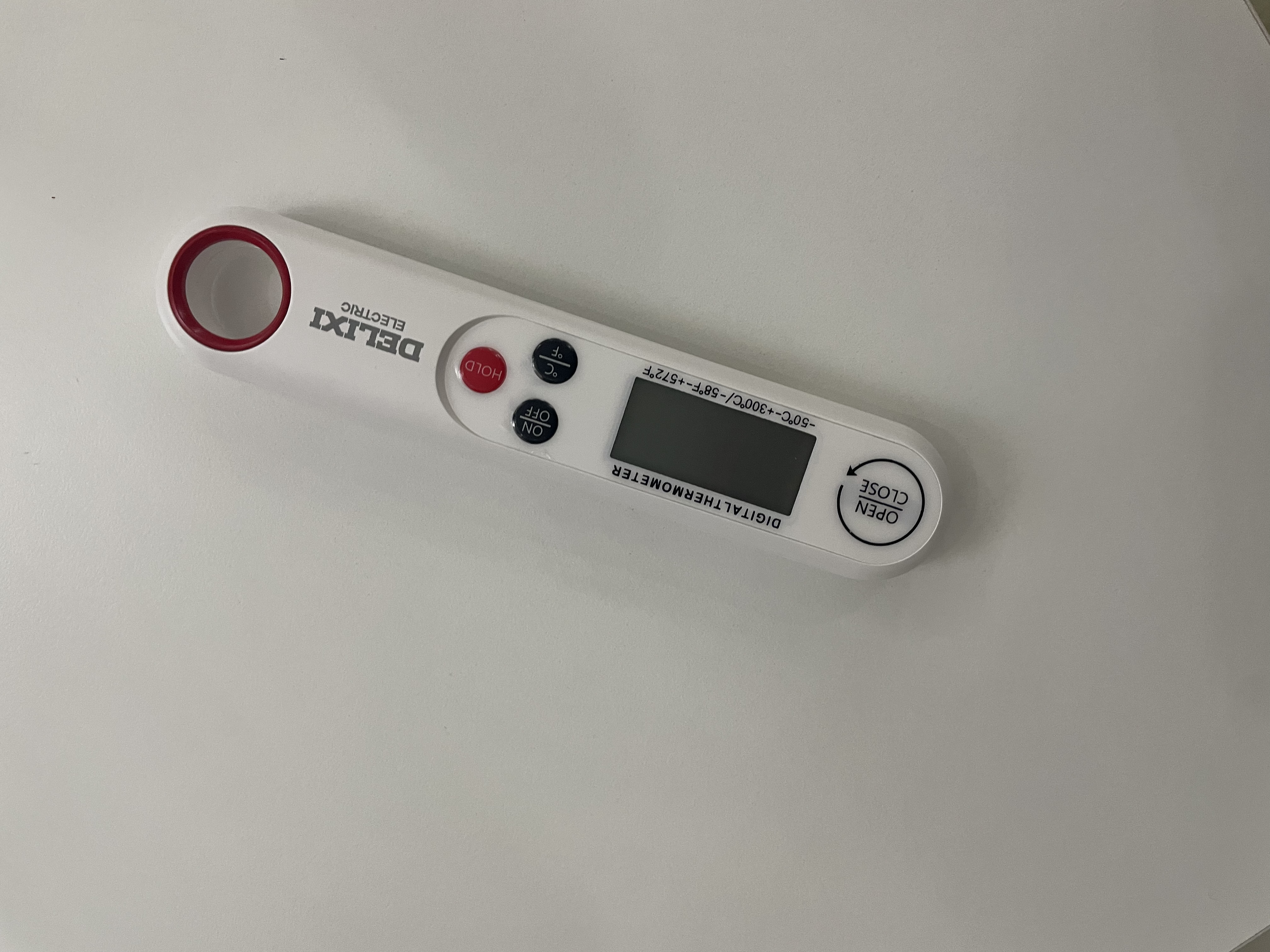 德力西电气（DELIXI ELECTRIC）探针式折叠温度计厨房烘焙水温奶温电子高精度充电式食品温度计 实拍图