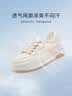 百丽（Belle）透气网面小白鞋女厚底休闲运动板鞋B1175BM3预售 蜂蜜牛乳-网面 36 (230mm) 实拍图