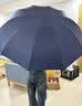 天堂伞 加大雨伞长柄 半自动超大10骨加固商务伞 深栗红 实拍图