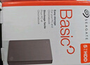 希捷（SEAGATE）移动硬盘5TB USB3.0 简系列2.5英寸 灰色 机械硬盘 便携大容量 笔记本电脑外接 外置办公 家庭存储 实拍图