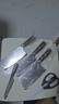 张小泉厨房刀具六件套家用菜刀组合套装切菜刀斩骨刀水果刀带磨刀器套刀 实拍图