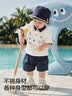 巴拉巴拉童装儿童短袖套装婴儿夏装2026新款男童宝宝Polo衫两件套t恤裤子 实拍图