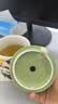 传旗陶瓷马克杯 带勺盖咖啡杯牛奶早餐杯 熊猫盲盒杯子1只 实拍图