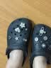 卡骆驰（CROCS）经典洞洞鞋轻便百搭女沙滩鞋包头拖鞋男鞋|10001 黑色-001(含智必星) 41 /42(260mm) 实拍图