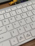 双飞燕（A4TECH）FBX51C 无线蓝牙小键盘轻音充电平板手机笔记本电脑办公专用便携短款78键飞时代剪刀脚 白色 实拍图