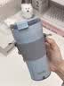 膳魔师（THERMOS）便携电动搅拌杯咖啡杯新款陶瓷涂层车载办公室保温杯高颜值水杯子 膳魔师-冰湖蓝【395ml】+蓝色杯套 实拍图