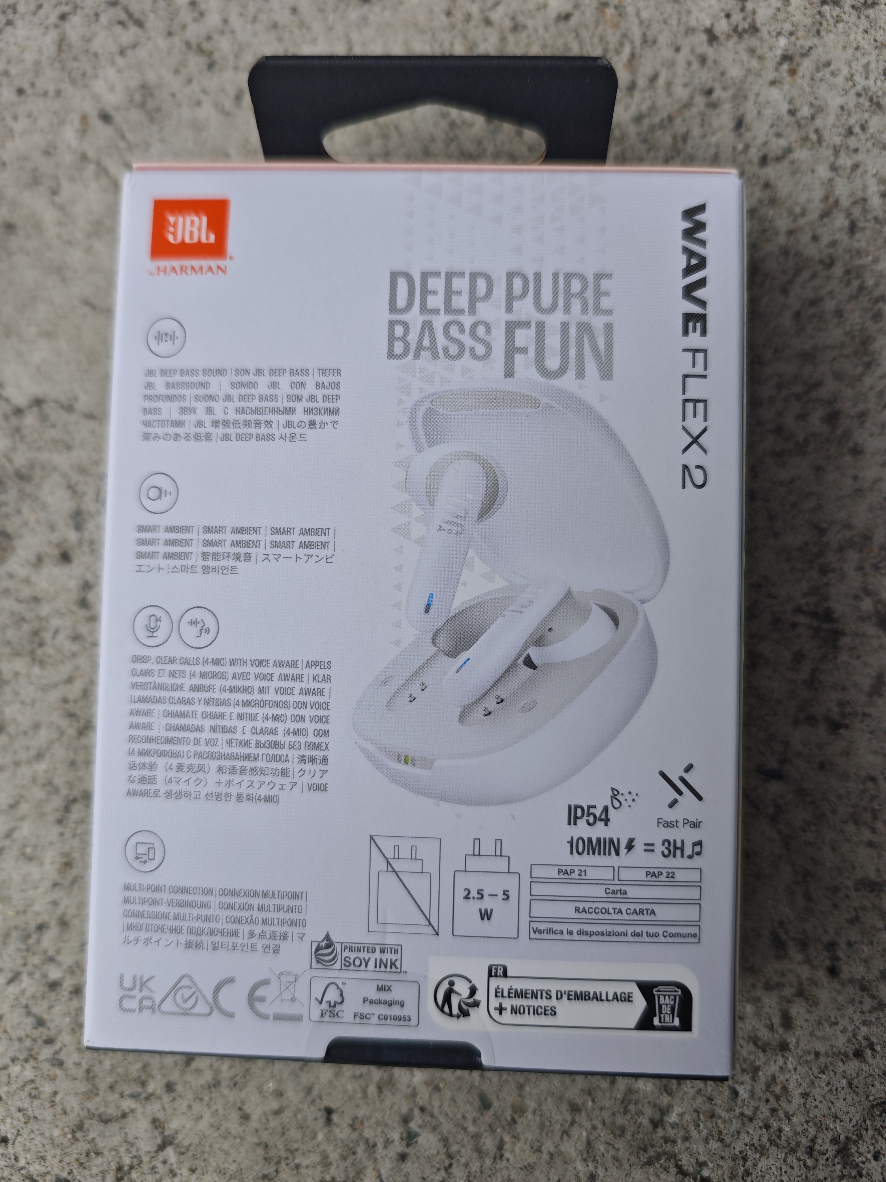 JBL WAVE FLEX 2 真无线蓝牙耳机 半入耳音乐耳机 通话降噪游戏耳麦 华为苹果通用 毕业礼物 珍珠白 实拍图