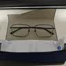 依视路（ESSILOR） 钻晶系列高清耐磨防蓝光近视超薄镜片专业配度数眼镜架男女镜框 钛+金属-全框-4004BK-黑色 镜框+依视路膜岩高清1.60现片 实拍图