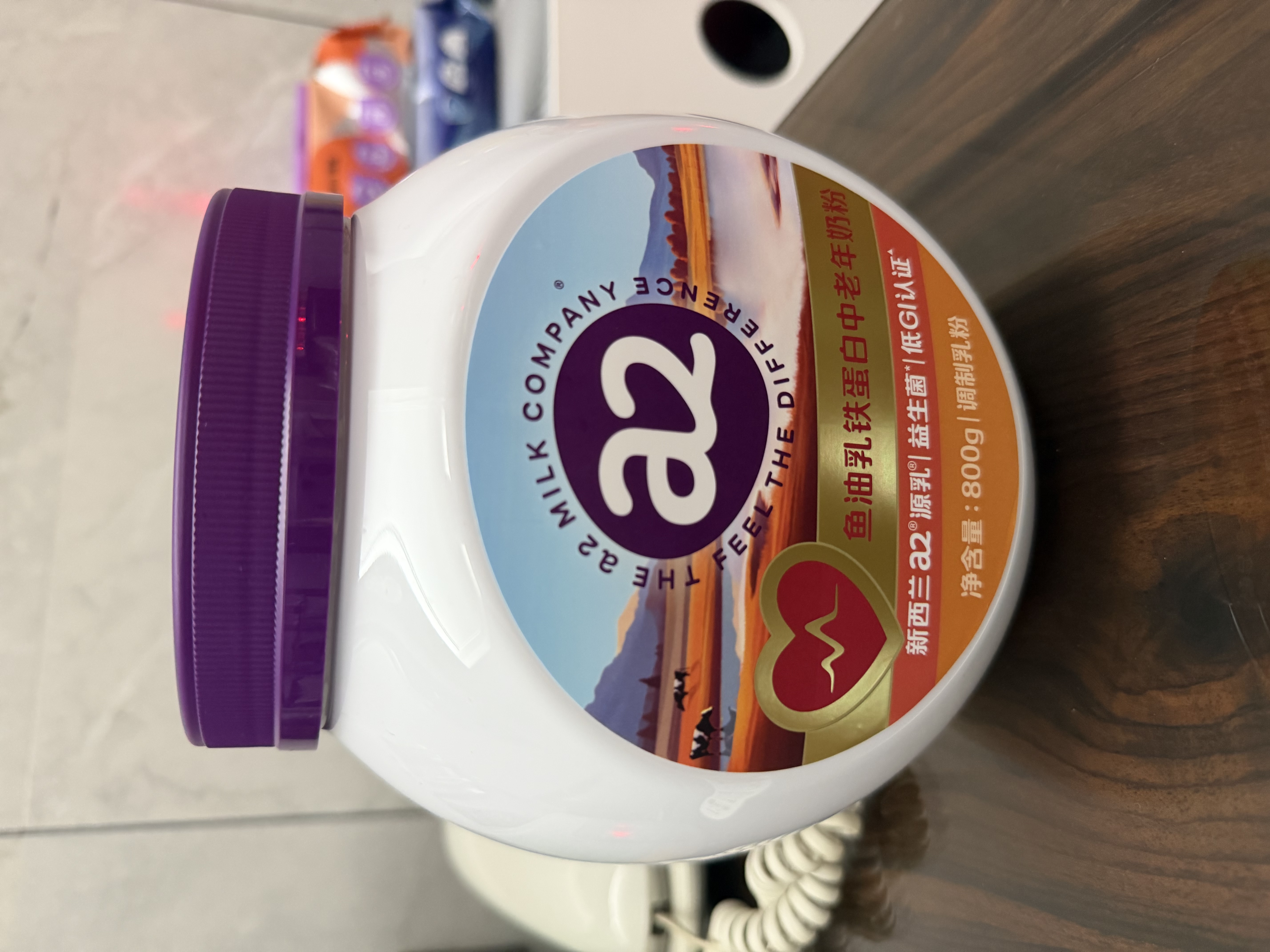 a2紫吨吨鱼油乳铁蛋白中老年奶粉800g 富硒高钙高蛋白心脑血管 实拍图