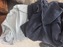 京东京造纯棉睡衣男士夏季短袖短裤套装10A抗菌26新款情侣家居服蓝色XL 实拍图