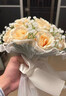 餐将军 新娘手捧花结婚订婚求婚领证婚礼婚纱摄影拍照道具闺蜜伴手礼物 实拍图