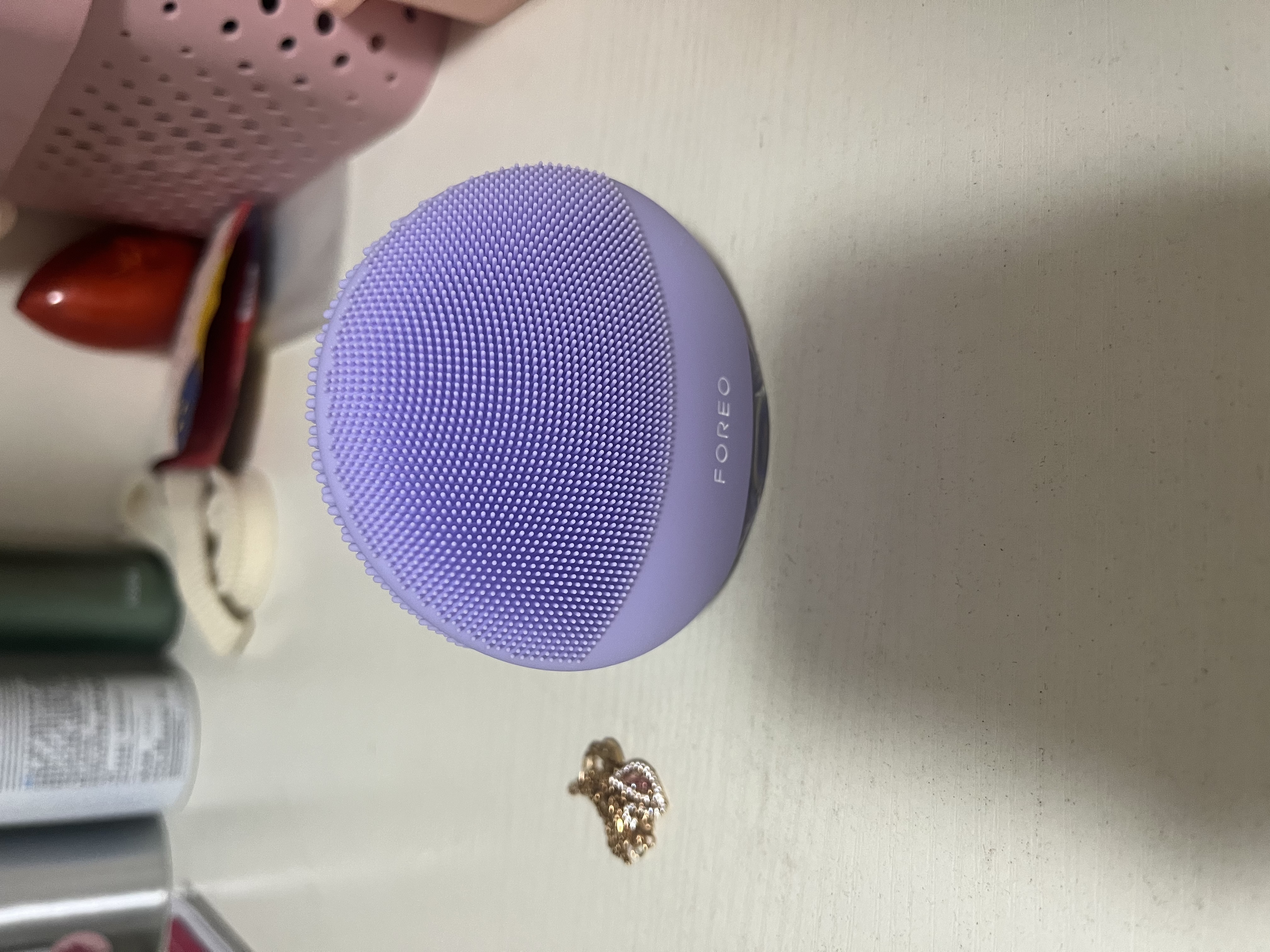 斐珞尔（FOREO）露娜电动洗脸仪LUNA 4 mini高效深层清洁净透洁面仪洗脸神器 仙境紫 实拍图