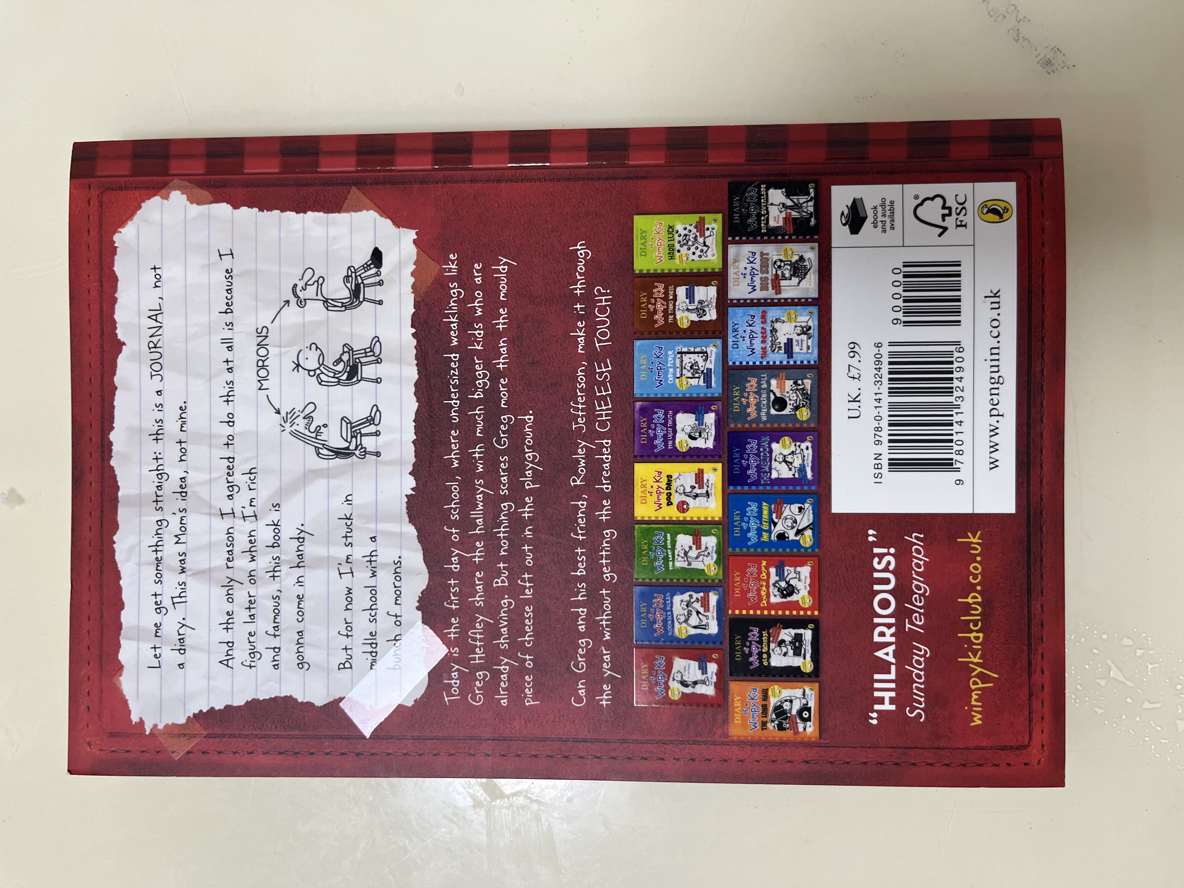 小屁孩日记英文原版 18册礼盒装赠音频 Diary of a Wimpy Kid 幽默漫画桥梁章节书哭包日记 7至12岁小学生课外读物 蓝思910-1060L 实拍图