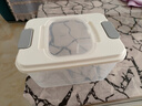 京东物流 家用翻盖装米桶五谷杂粮密封桶防虫防潮食品级密封桶 透明白 12斤 实拍图