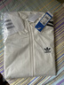 adidas复古风休闲梭织立领夹克外套男女秋季阿迪达斯官方三叶草   亮白   S 实拍图