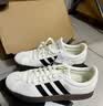 adidas「T头鞋」VL COURT复古休闲板鞋德训鞋男女阿迪达斯轻运动 汉玉白/黑色/树脂黄   38 实拍图