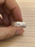 中国黄金（CHINA GOLD）足银999卷草纹戒指心经开口实心复古内壁心经男女款生日礼物 足银描金招财猫开口戒【约4g】 实拍图