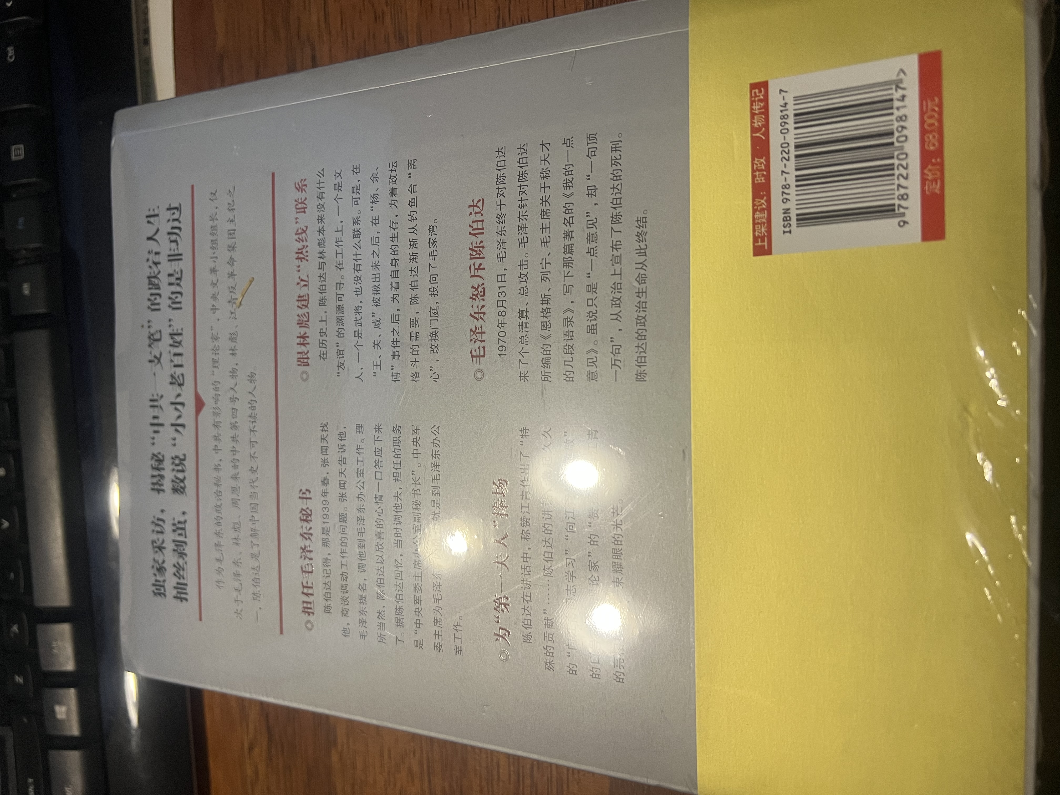 陈伯达传 实拍图