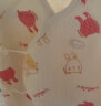 童泰秋冬季婴儿衣服新生儿0-6个月保暖宝宝连体衣哈衣 红色 59cm 实拍图