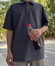 我的速度polo衫男夏季薄款翻领纯色简约休闲保罗上衣服男商务百搭男士短袖 卡其灰 175/L 实拍图
