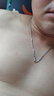 倔匠 999足银男士项链女士细款短款锁骨链肖邦链无吊坠颈链长款毛衣链 粗约2.8MM/长约60CM/重约8.1克 实拍图