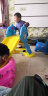 格瑞芬 滑滑梯儿童室内秋千组合可配婴儿围栏篮球架儿童乐园设备家用游乐场户外幼儿园 顶配粉-带篮球架+足球门+波波球池 实拍图