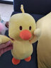 网红同款抖音跳舞小黄鸭大黄鸭毛绒玩具公仔布娃娃玩偶睡觉抱枕送女生女友520七夕情人节节生日礼物礼品 如图 30厘米【送海豚挂件】 实拍图