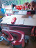 京东京造自有品牌 儿童学习桌椅 实木学习桌 儿童书桌椅套装 学生书桌 写字桌 可升降带书架 1.12米 粉 实拍图