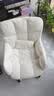 罗鹿电脑椅电竞椅办公室椅子女生学习椅座椅人体工学椅化妆椅升降转椅 米白色-舒适海绵款 实拍图