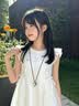 G.duck小黄鸭公主裙女童白色连衣裙夏季新款儿童礼服裙飞飞袖女孩网纱裙 米白色 120 建议5~6岁【110-120cm】cm 实拍图