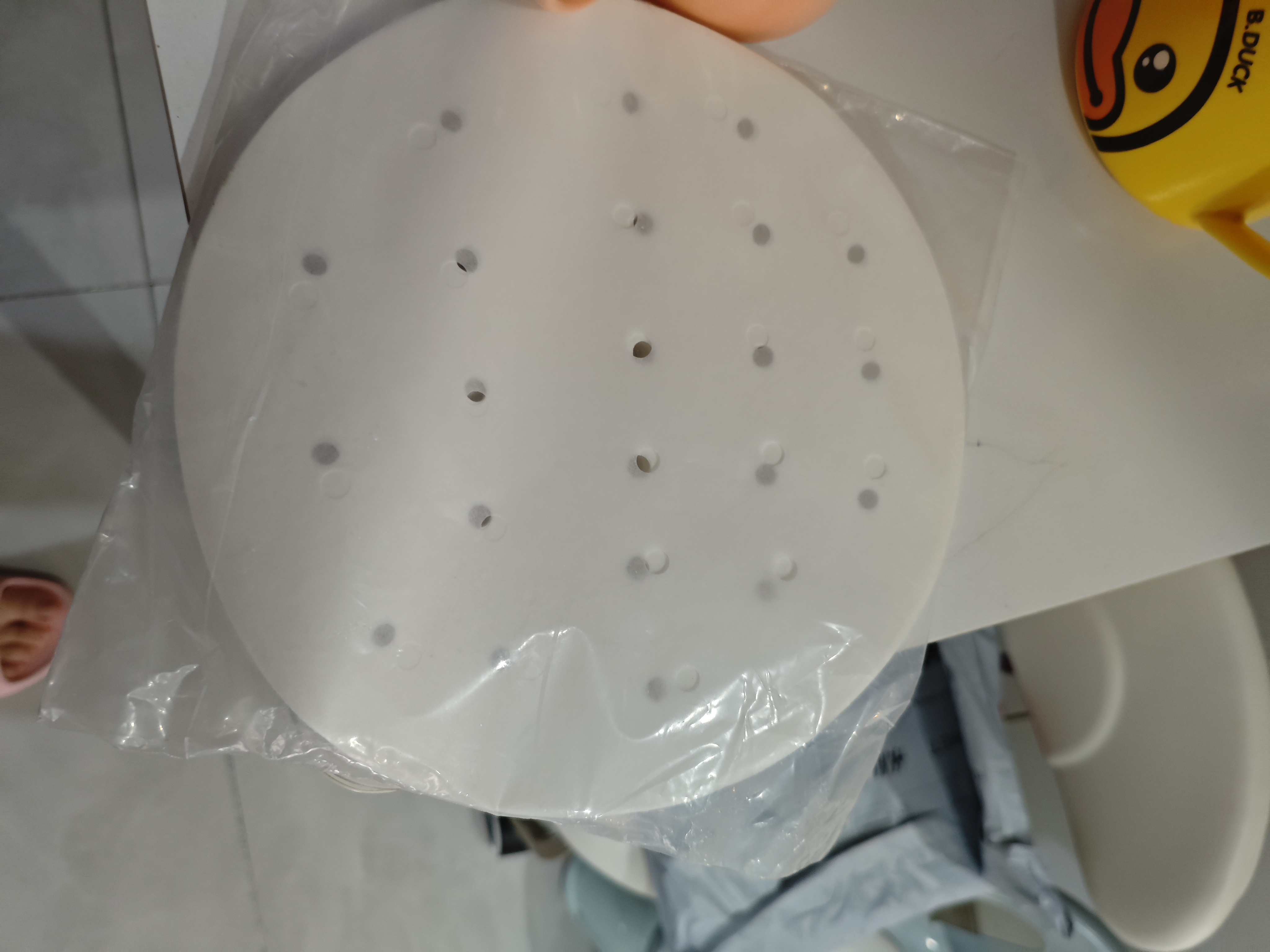 展艺 蒸笼纸20cm*200张圆形 食品级一次性包子馒头蒸屉蒸锅防沾垫纸 实拍图