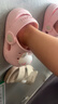 牧童儿童拖鞋夏男宝宝洞洞鞋软底女童卡通洗澡婴幼儿家居鞋萌兔粉140 实拍图