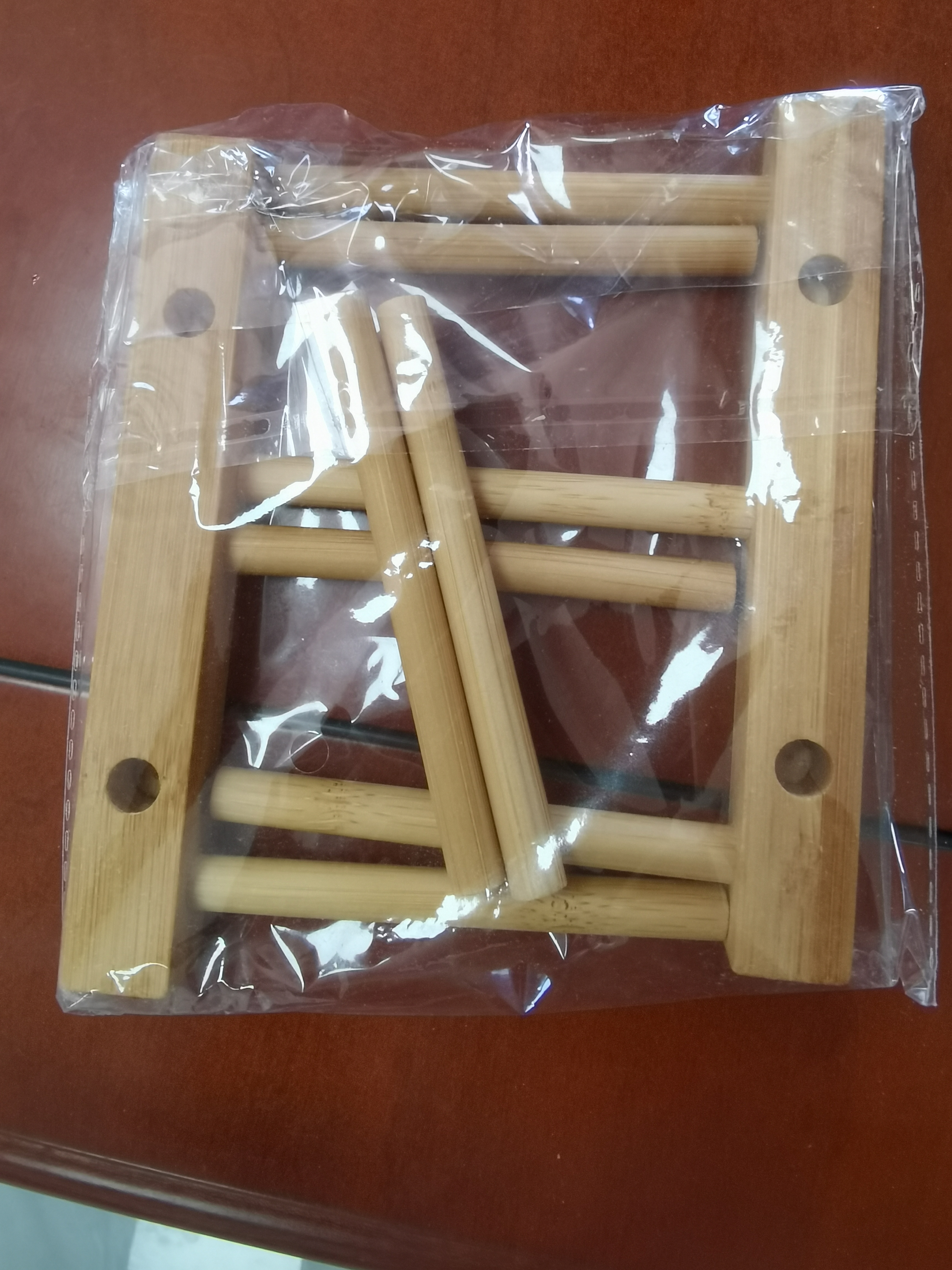 沉弗耐热玻璃花草茶具带手把小茶杯品茗杯透明直筒功夫手工吹制加厚 单独竹杯架 实拍图