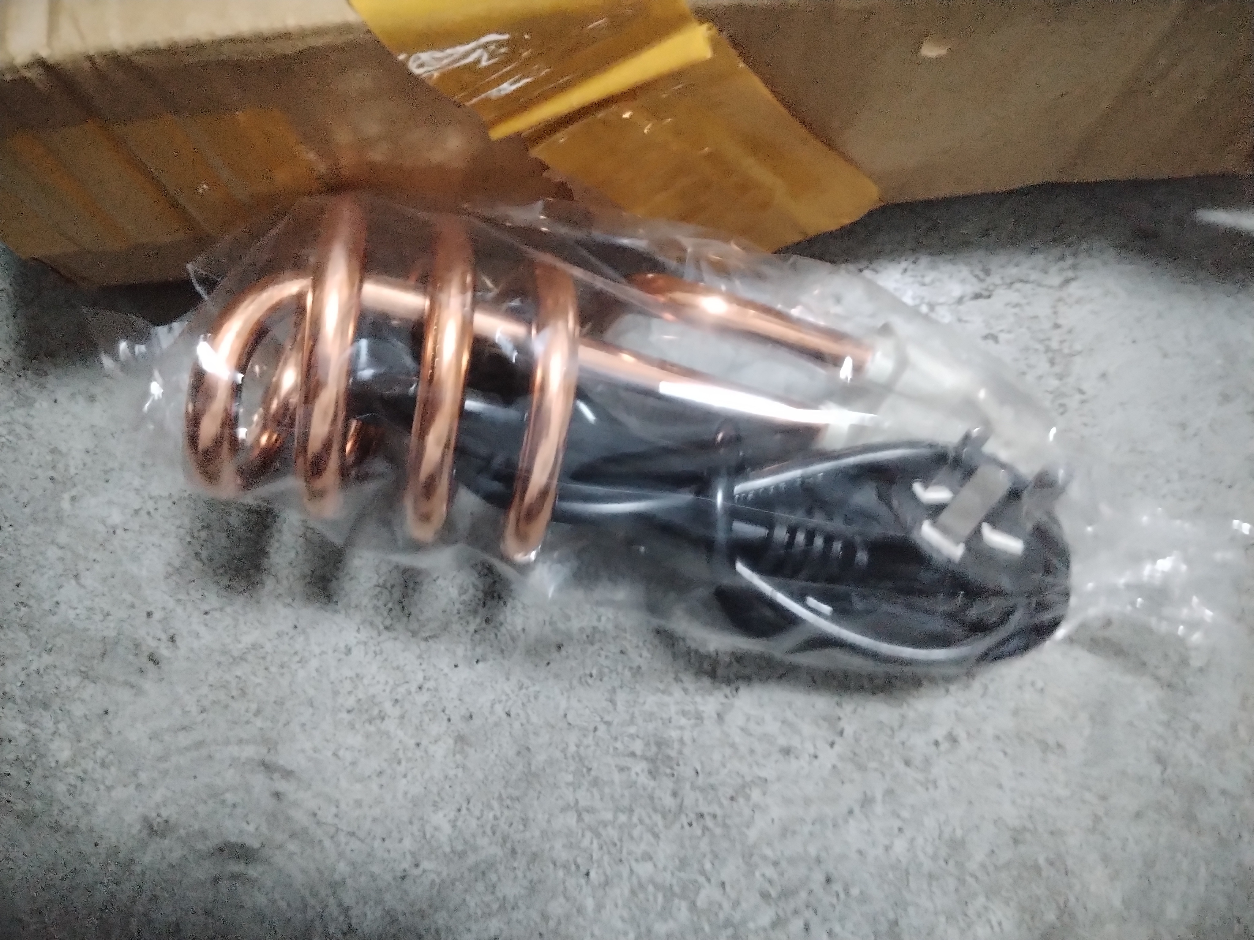 新韶光（nsg）大功率热得快烧水器烧水棒塑料桶盆室内洗澡盆电热棒洗浴缸加热棒 镀铜2200瓦(桶盆用) 实拍图