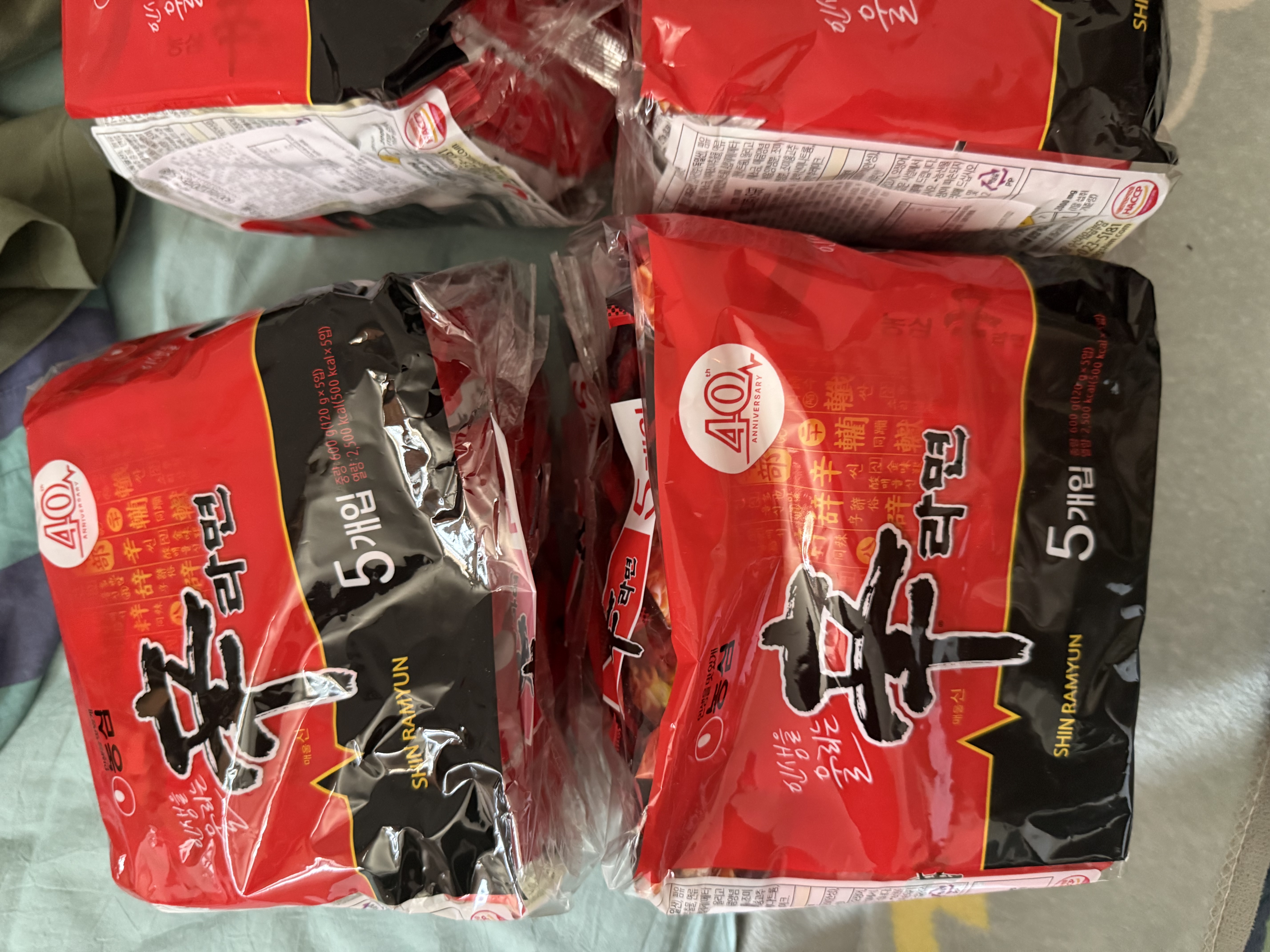 农心韩国进口辛拉面方便面泡面汤面袋面速食韩式面条方便食品 进口辛拉面5连包 实拍图