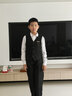 衣诺坊儿童西服马甲套装男童西装礼服演出服 黑色马甲套装 160CM 实拍图