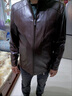 皮尔卡丹（pierre cardin）轻奢国际品牌男装 立领绵羊皮真皮皮衣男秋冬休闲海宁皮夹克外套 深咖 2XL 185(155-170斤) 晒单实拍图