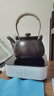 古德窑 煮茶壶陶瓷煮茶器套装家用电陶炉泡茶壶白茶普洱黑陶提梁壶干烧 提梁《富贵》可煮烧水壶900ml 实拍图
