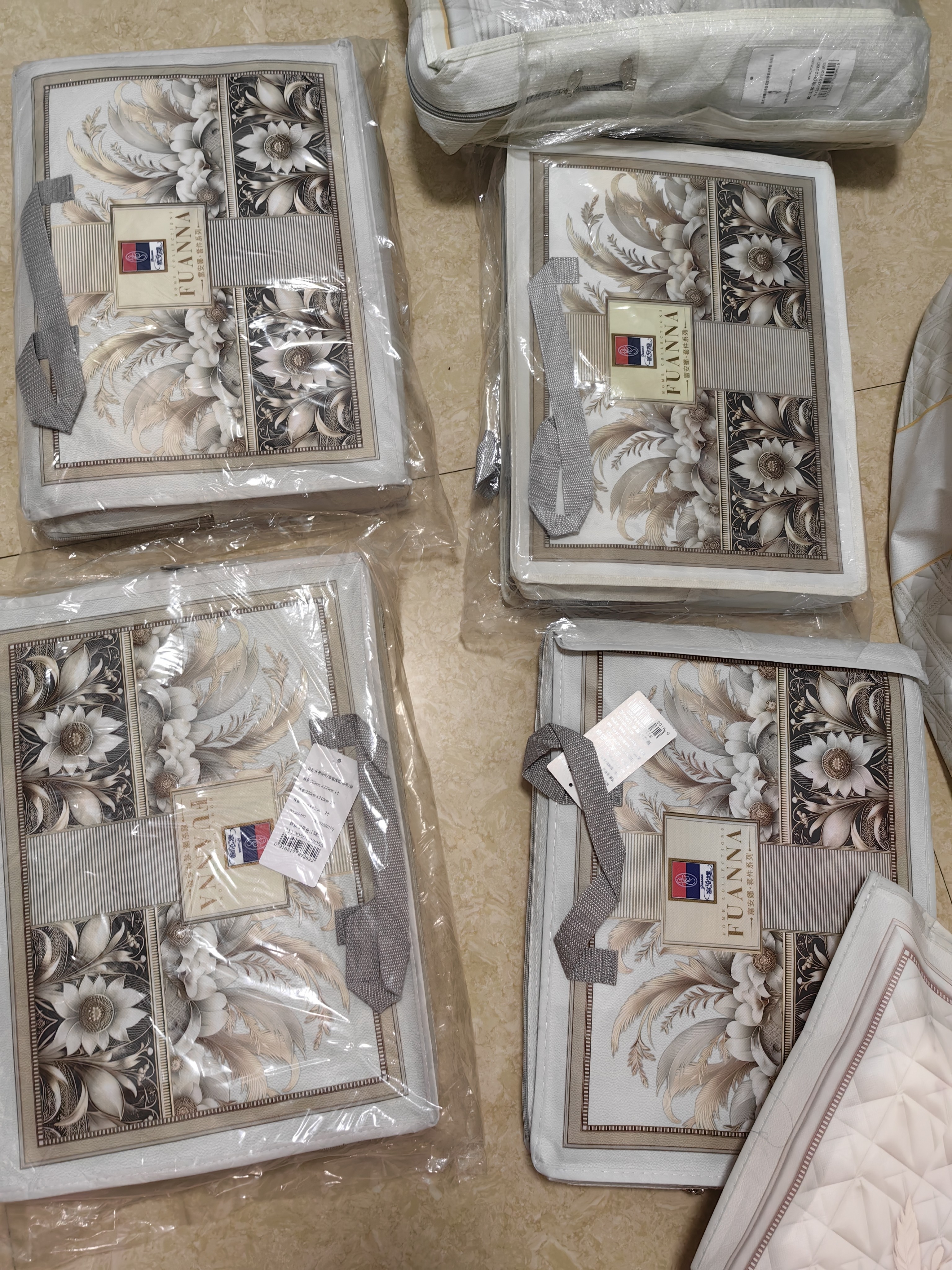 富安娜床上四件套纯棉100%床单被套 单双人全棉套件203×229cm 清新 实拍图