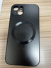 奶小鸭 【AG磨砂】适用苹果13手机壳 iphone13保护套magsafe磁吸充电超薄磨砂全包防摔男女款 石墨黑 实拍图