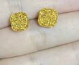 周大福爆闪小方糖耳钉黄金耳饰女约3.05g F229665生日礼物 晒单实拍图